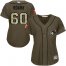 Toronto Blue Jays #60 Tanner Roark Green Salute to Service Womens Stitched MLB Jersey