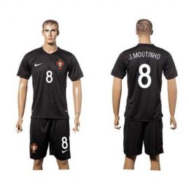 Portugal #8 J.Moutinho SEC Away Soccer Country Jersey