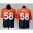Nike Denver Broncos #58 Von Miller Orange/Navy Blue Mens Stitched NFL Elite Fadeaway Fashion Jersey