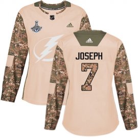 Adidas Tampa Bay Lightning #7 Mathieu Joseph Camo Authentic 2017 Veterans Day Womens 2020 Stanley Cup Champions Stitched NHL Jersey