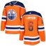 Adidas Edmonton Oilers #6 Adam Larsson Orange Home Authentic Drift Fashion Stitched NHL Jersey