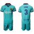 Barcelona #3 Pique Third Soccer Club Jersey