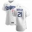 Los Angeles Dodgers #21 Walker Buehler Mens Nike White Home 2020 Authentic Player MLB Jersey