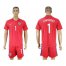 Chile #1 Contreras Home Soccer Country Jersey