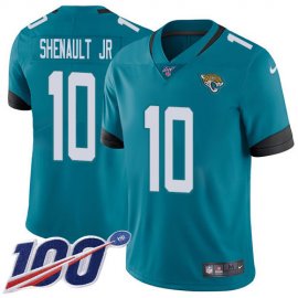Nike Jacksonville Jaguars #10 Laviska Shenault Jr. Teal Green Alternate Mens Stitched NFL 100th Season Vapor Untouchable Limited Jersey