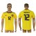 Belgium #12 Mignolet Away Soccer Country Jersey