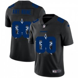 Dallas Cowboys Custom Mens Nike Team Logo Dual Overlap Limited NFL Jersey Black