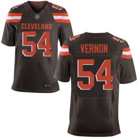 Nike Cleveland Browns #54 Olivier Vernon Brown Team Color Mens Stitched NFL New Elite Jersey