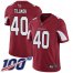 Nike Arizona Cardinals #40 Pat Tillman Red Team Color Mens Stitched NFL 100th Season Vapor Limited Jersey