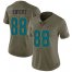 Nike Jacksonville Jaguars #88 Tyler Eifert Olive Womens Stitched NFL Limited 2017 Salute To Service Jersey