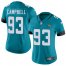 Nike Jacksonville Jaguars #93 Calais Campbell Teal Green Alternate Womens Stitched NFL Vapor Untouchable Limited Jersey