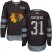 Adidas Chicago Blackhawks #31 Anton Forsberg Black 1917-2017 100th Anniversary Stitched NHL Jersey