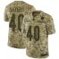 Nike Chicago Bears #40 Gale Sayers Camo Mens Stitched NFL Limited 2018 Salute To Service Jersey