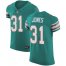 Nike Miami Dolphins #31 Byron Jones Aqua Green Alternate Mens Stitched NFL New Elite Jersey