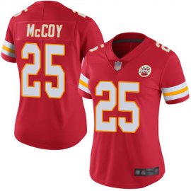 Nike Kansas City Chiefs #25 LeSean McCoy Red Team Color Womens Stitched NFL Vapor Untouchable Limited Jersey