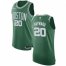 Mens Nike Boston Celtics #20 Gordon Hayward Green NBA Authentic Icon Edition Jersey