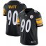 Nike Pittsburgh Steelers #90 T. J. Watt Black Team Color Mens Stitched NFL Vapor Untouchable Limited Jersey