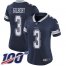 Nike Dallas Cowboys #3 Garrett Gilbert Navy Blue Team Color Womens Stitched NFL 100th Season Vapor Untouchable Limited Jersey