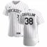 Colorado Rockies #38 Ryan Castellani Mens Nike White Home 2020 Authentic Player MLB Jersey