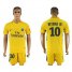 Paris Saint-Germain #10 Neymar Jr Yellow Soccer Club Jersey