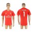 Real Madrid #1 I Casillas Red Goalkeeper Soccer Club Jersey
