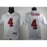 Kids Alabama Crimson Tide 4 T.J Yeldon White 2012 SEC Patch College Football NCAA Jerseys