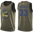 Nike Golden State Warriors #33 James Wiseman Green Youth 2022 NBA Finals Swingman Salute to Service Jersey Youth