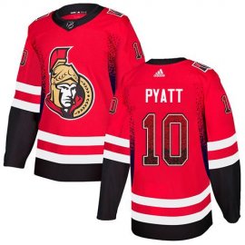 Adidas Ottawa Senators #10 Tom Pyatt Red Home Authentic Drift Fashion Stitched NHL Jersey