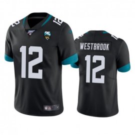 Nike Jacksonville Jaguars #12 Dede Westbrook Black 25th Anniversary Vapor Limited Stitched NFL 100th Season Jersey
