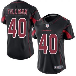 Nike Arizona Cardinals #40 Pat Tillman Black Womens Stitched NFL Limited Rush Jersey