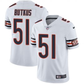Nike Chicago Bears #51 Dick Butkus White Mens Stitched NFL Vapor Untouchable Limited Jersey