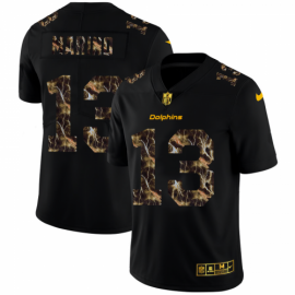 Miami Dolphins #13 Dan Marino Mens Black Nike Flocked Lightning Vapor Limited NFL Jersey
