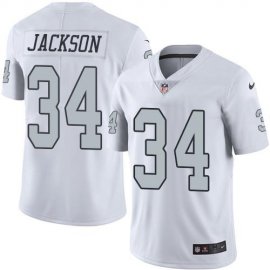 Nike Las Vegas Raiders #34 Bo Jackson White Mens Stitched NFL Limited Rush Jersey