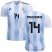 Argentina #14 Mascherano Home Kid Soccer Country Jersey