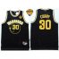Warriors #30 Stephen Curry Black Nike Throwback The Finals Patch Stitched NBA Jersey