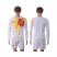 Spain Blank White Away Long Sleeves Soccer Country Jersey