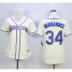 Seattle Mariners #34 Felix Hernandez Cream Alternate Womens Stitched MLB Jersey