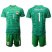 Argentina #1 Caballero Green Goalkeeper Soccer Country Jersey