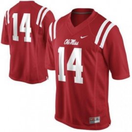 Ole Miss Rebels 14 Bo Wallace Red College Football NCAA Jerseys