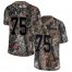 Nike New Orleans Saints #75 Andrus Peat Camo Mens Stitched NFL Limited Rush Realtree Jersey
