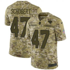 Nike Jacksonville Jaguars #47 Joe Schobert Camo Mens Stitched NFL Limited 2018 Salute To Service Jersey