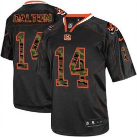Nike Cincinnati Bengals #14 Andy Dalton Black Mens Stitched NFL Elite Camo Fashion Jersey