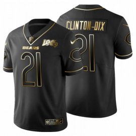 Chicago Chicago Bears #21 Ha Ha Clinton-Dix Mens Nike Black Golden Limited NFL 100 Jersey