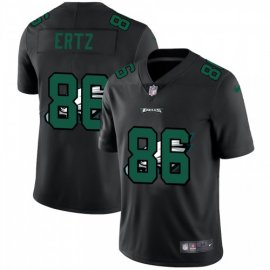 Philadelphia Eagles #86 Zach Ertz Mens Nike Team Logo Dual Overlap Limited NFL Jersey Black