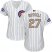 Chicago Cubs #27 Addison Russell White(Blue Strip) 2017 Gold Program Cool Base Womens Stitched MLB Jersey