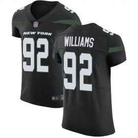 Nike New York Jets #92 Leonard Williams Black Alternate Mens Stitched NFL Vapor Untouchable Elite Jersey