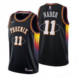 Phoenix Phoenix Suns #11 Abdel Nader Mens Nike Black 2021/22 Swingman NBA Jersey – City Edition Mens