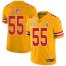 Nike Kansas City Chiefs #55 Frank Clark Gold Youth Super Bowl LV Bound Stitched NFL Limited Inverted Legend Jersey