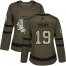 Adidas Chicago Blackhawks #19 Jonathan Toews Green Salute to Service Womens Stitched NHL Jersey