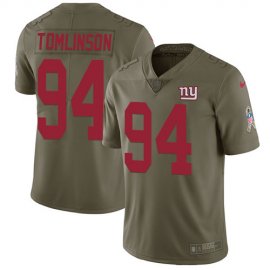 Nike New York Giants #94 Dalvin Tomlinson Olive Mens Stitched NFL Limited 2017 Salute to Service Jersey